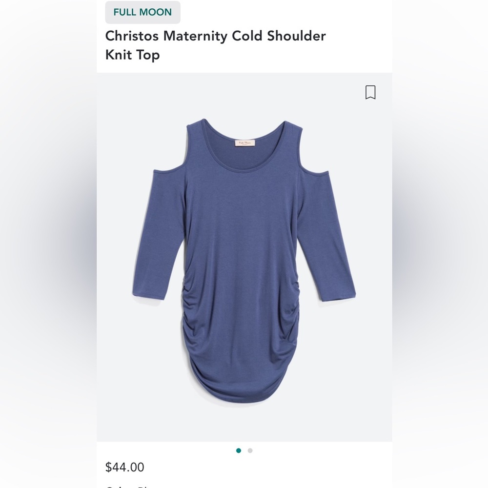 Full Moon cold shoulder maternity top Size XL